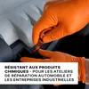Arbeitshandschuhe aus dickem orangefarbenem Nitril mit Produktbild-Vorschau 6