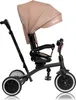 A beige and black Lionelo Tris Plus tricycle is shown against a white background. Podgląd zdjęcia produktu