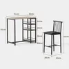 BEALIFE TB51 Barhocker-Set 91 x 50 x 91  cm | 2 gepolsterte Produktbild-Vorschau 7