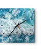 Wanduhr - Quadrat - Glasuhr - Meer Welle Ozean - 40x40cm - Produktbild-Vorschau 1