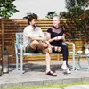 Outsunny 2-Sitzer Gartenbank, wetterfest Sitzbank, Produktbild-Vorschau 2