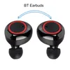 A pair of black and red wireless earbuds are shown against a white background. Náhled obrázku produktu
