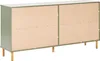 BELIANI Kommode Grün Faserplatte mit 6 Schubladen Goldene Produktbild-Vorschau 8