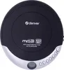 A black and silver portable CD player with buttons and a small screen on the bottom. Podgląd zdjęcia produktu