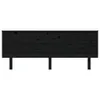 Kopfteil Schwarz 204x6x82,5 cm Massivholz Kiefer Produktbild-Vorschau 3