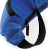 A close-up view of a blue fanny pack with a black zipper and strap. Anteprima dell’immagine prodotto