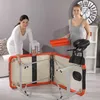 Massageliege 3 Zonen Aluminium Schwarz/Orange Therapiebank Produktbild-Vorschau 7