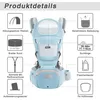 OKWISH Kindertrage Bauchtrage Rückentrage Babytrage Produktbild-Vorschau 3