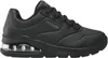 A black Skechers sneaker with a clear air bubble sole. Anteprima dell’immagine prodotto