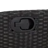Möbel 5-tlg. Garten-Essgruppe mit Kissen Schwarz Poly Produktbild-Vorschau 9
