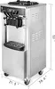 A commercial soft-serve ice cream machine is shown in a studio setting with dimensions indicated. Náhľad obrázku produktu