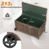 213-L dřevěný zahradní box, úložný box s voděodolnou PE Náhled obrázku produktu 3