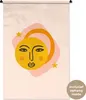 MuchoWow® Wandteppich Wandbehang Sonne - Gesicht - Sterne - Produktbild-Vorschau 1