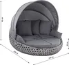 Dehner Gartenmöbel Sunlounger Miami, mit Faltdach und Produktbild-Vorschau 7