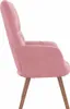 vidaXL Fauteuil relax rose velours Voir les images du produit 3