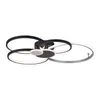 Just Light LED Deckenleuchte Papilon Schwarz/Grau 85x67cm Produktbild-Vorschau 5