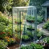 2 serre per pomodori, giardino, balcone, serra in plastica Anteprima dell’immagine prodotto 5