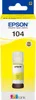 Flacone di inchiostro giallo Epson 104 EcoTank Anteprima dell’immagine prodotto 1
