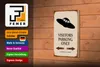 Holzschild Spruch 12x18cm Visitors Parking only Ufo Produktbild-Vorschau 4