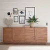 Design-Holz-Sideboard Buffet für Wohnzimmer 241cm, 4 Türen, Produktbild-Vorschau 5