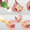 A four-panel image showing the steps of using a baking mold to fill pastries. Náhled obrázku produktu
