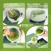 Matcha Set, Matcha Besen, Matcha Schale mit Ausgießer, Produktbild-Vorschau 5