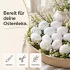 50 sztuk plastikowych jajek wielkanocnych – białe jajka z Podgląd zdjęcia produktu 5
