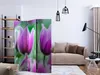 3-teiliger Doppelseitiger Vlies Paravent - Purple spring Produktbild-Vorschau 2