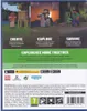 The back of a Minecraft game case for PlayStation 5, showcasing gameplay elements and features. Podgląd zdjęcia produktu
