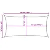 Sonnensegel 160 g/m² Rechteckig Sandfarben 2,5x5 m HDPE Produktbild-Vorschau 10