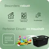 Novaliv Rattan Wäschekorb mit 4 Griffen 40L Schwarz, Produktbild-Vorschau 7