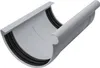 A close-up studio shot of a gray PVC gutter connector with black rubber seals. Produktbild-Vorschau