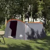 Tente tunnel vidaXL 4 personnes, gris et orange, 318 x 275 Voir les images du produit 2