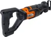A black and orange reciprocating saw is shown against a white background. Voir les images du produit