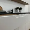 Winkelküche 200x260 cm - Aschegrau - mit brauner Produktbild-Vorschau 8