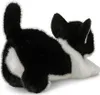 Aurora Borealis Domino Plüschkatze Schwarz Weiß 30 cm Produktbild-Vorschau 5