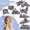 COSTWAY 10-częściowa modułowa sofa do zabawy z zdejmowaną i Podgląd zdjęcia produktu 4