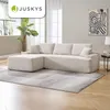 Juskys Sofa Coredo - Beige, moderne Couch aus Cord mit Produktbild-Vorschau 8