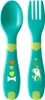 CHICCO Lyžička/vidlička plast 12m+ Náhľad obrázku produktu 1