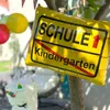 Oblique Unique Kindergarten Schule Ortsschild Folien Produktbild-Vorschau 3