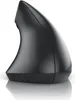 A black ergonomic vertical mouse is shown in a studio shot against a white background. Produktbild-Vorschau