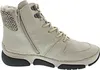 A single beige high-top sneaker boot with laces and a zipper. Anteprima dell’immagine prodotto