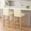2er-Set Barhocker Barstuhl M37 Kunstleder  creme, helle Produktbild-Vorschau 7
