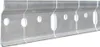 A close-up shot of a metal mounting rail with multiple holes. Produktbild-Vorschau
