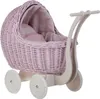 LILI Puppenwagen aus Weide Rosa 48X28 H26/47 CM Produktbild-Vorschau 6