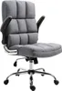 A grey office chair with a chrome base and black armrests, shown against a white background. Náhled obrázku produktu