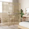 vidaXL Paravent 4 pcs. Beige Poly Rattan Voir les images du produit 3