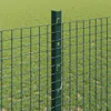vidaXL Gelast hekwerk met palen, 25 x 1,2 meter, groen, Productafbeelding-voorbeeld 3