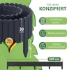be4nature Flexible Rollborder aus Holz 200 x 30 cm Grau Produktbild-Vorschau 4