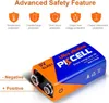 PKCELL 1er 6LR61 Batterien 9V 980 mAh Alkaline-Plus Alkali Produktbild-Vorschau 3